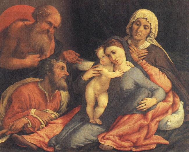 Lorenzo Lotto Madonna and Child with Saints oil painting image